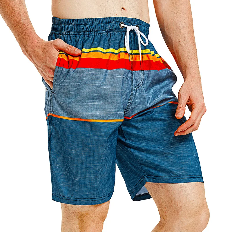 Мужские летние пляжные шорты в полоску спортивные брюки|Мужские шорты| |