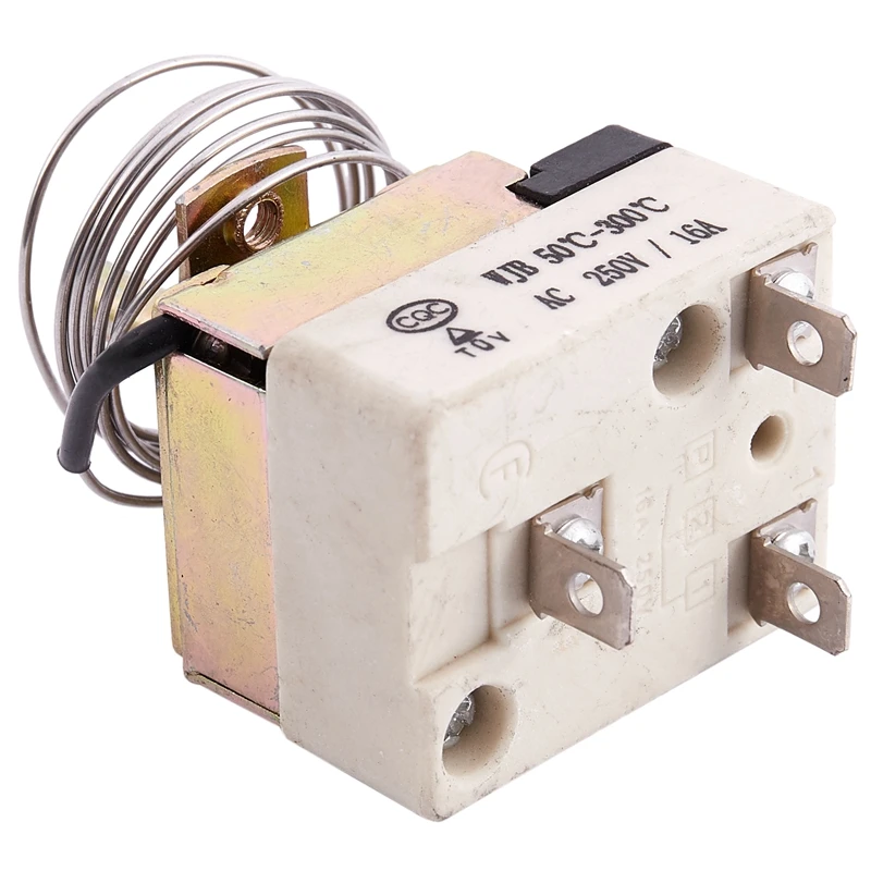AC 16A 250V 50 до 300 градусов Цельсия 3 Pin NC капиллярный термостат для продвижения