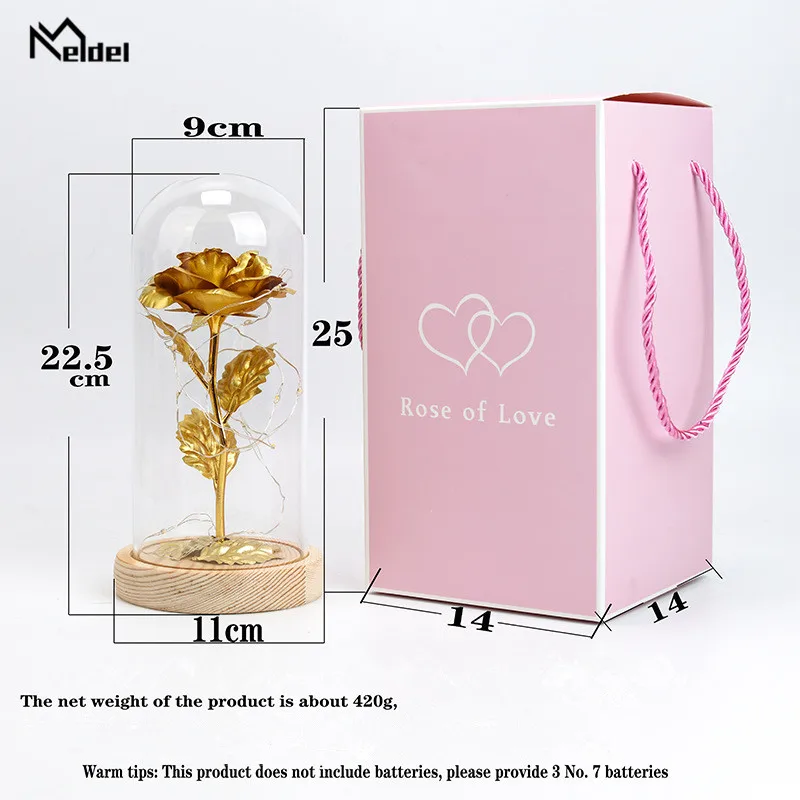 Искусственная фольга из 24-каратного золота розы в стеклянном покрытии