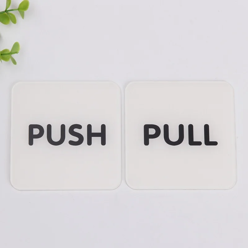 1 шт. тянуть пуш ап WC Для мужчин женщин Стикеры вывеска дома Магазин двери