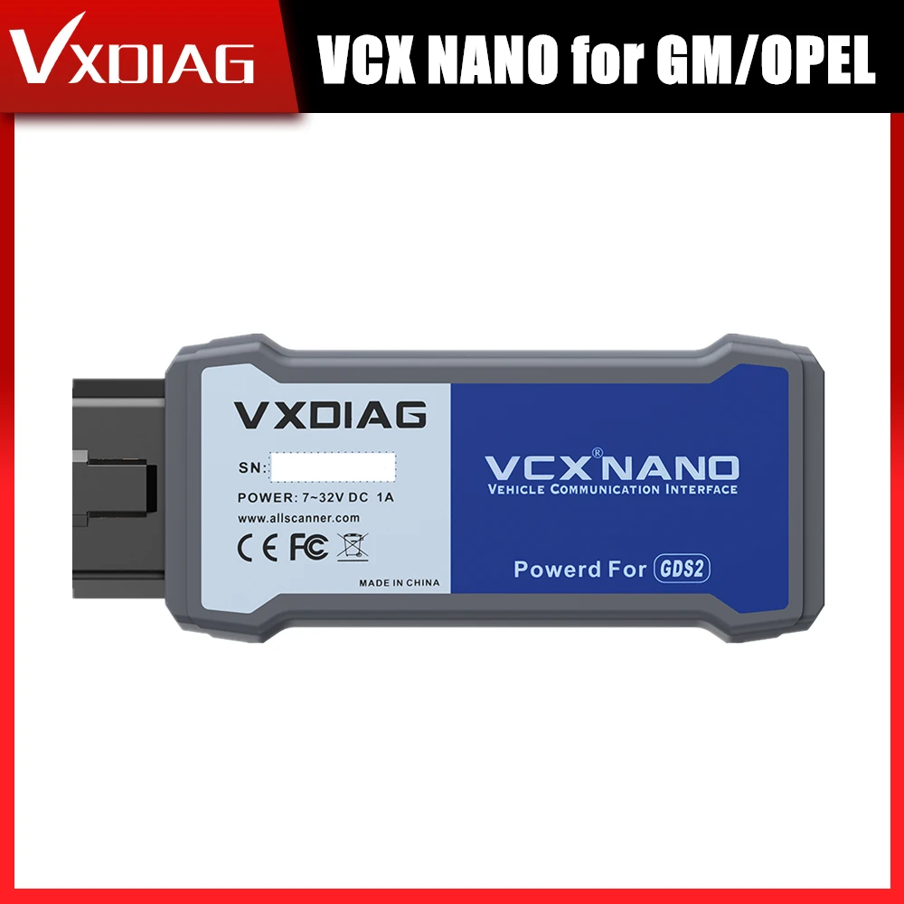 VXDIAG VCX NANO для GM/OPEL GDS2 V21.0.01501/2020 4 Tech2WIN 16.02/24 диагностический инструмент система