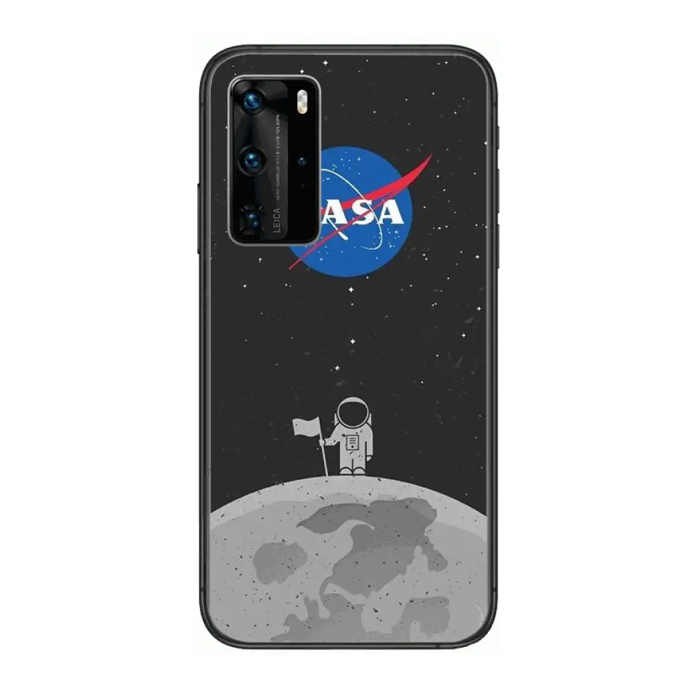 

Tide brand USA Space Agency puls mobile phone case frosted protective cover soft TPU anti-fall Phone Case For Huawei P 40 30 20