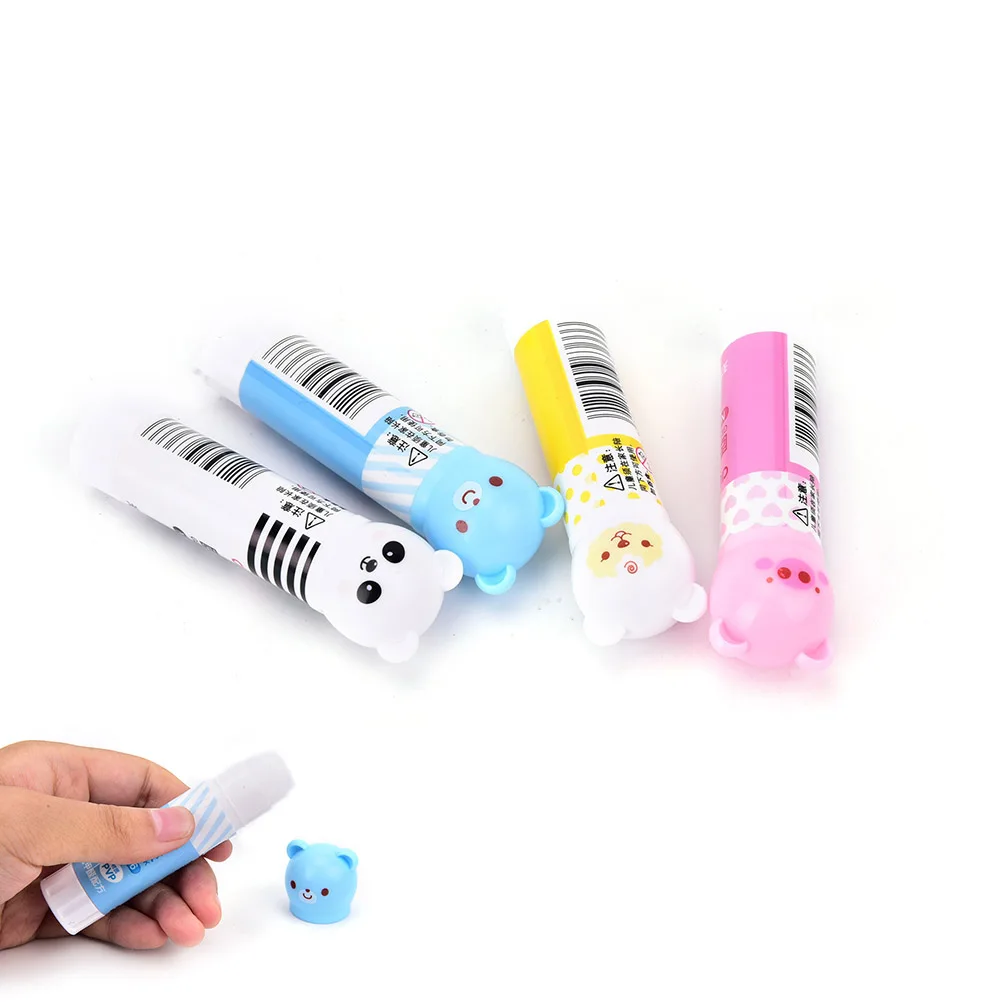 

Cute Plastic Glue High Viscosity Glue Stick For Office Stationery Supplies Bear Design Glues