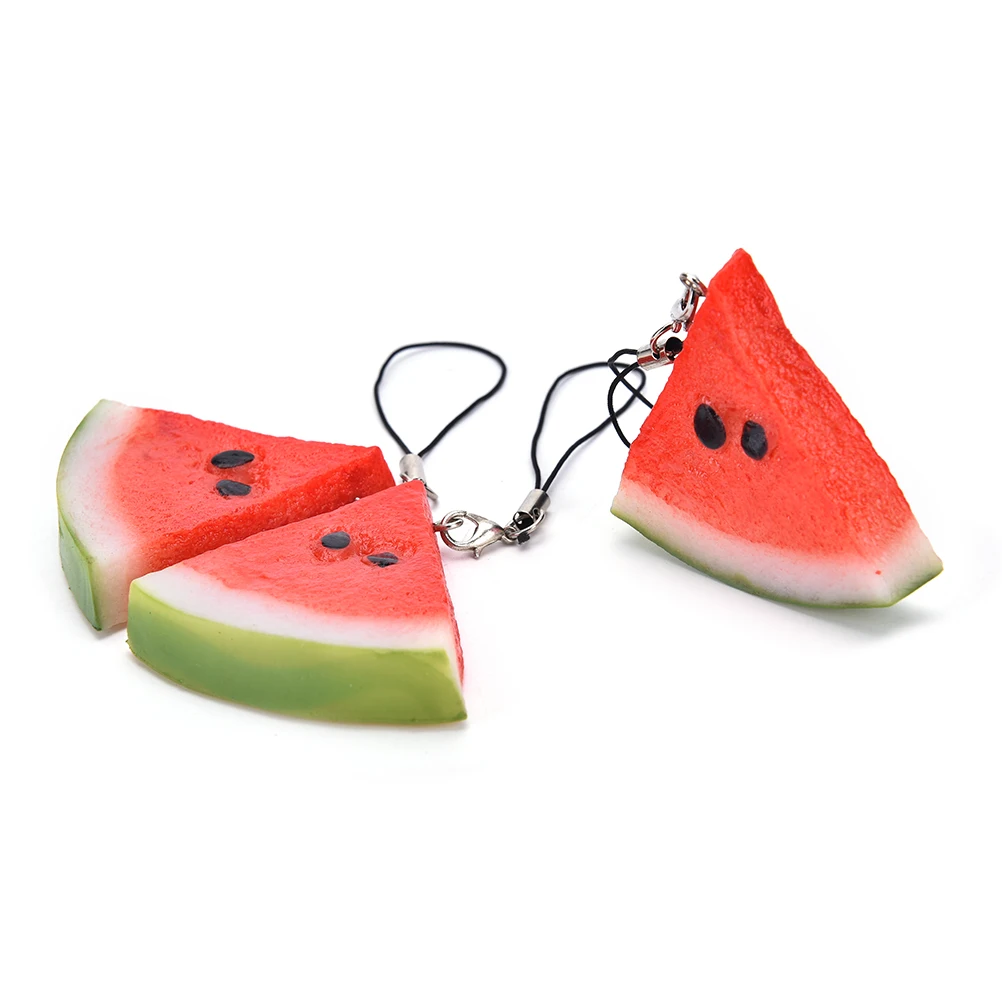 1 шт. милый арбуз Кухонные Игрушки Брелки Пряжка Подвеска для автомобиля женщин