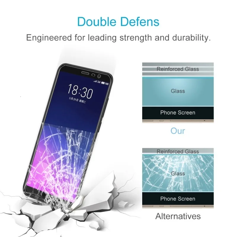 Закаленное стекло 9H 2.5D для MEIZU 16 16th M6 M6T M6S Note M5 M5S Pro 7 Pro7 Plus 16XS защитная пленка экрана