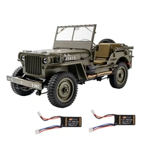 eachine rochobby 1941 willys mb 112 rc car rc off road crawler rtr rc army truck machine led lights toy gift kid drive vehicle