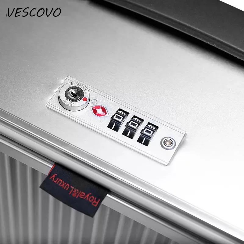 Чемодан на колесиках VESCOVO для мужчин и женщин высококачественный чемодан из