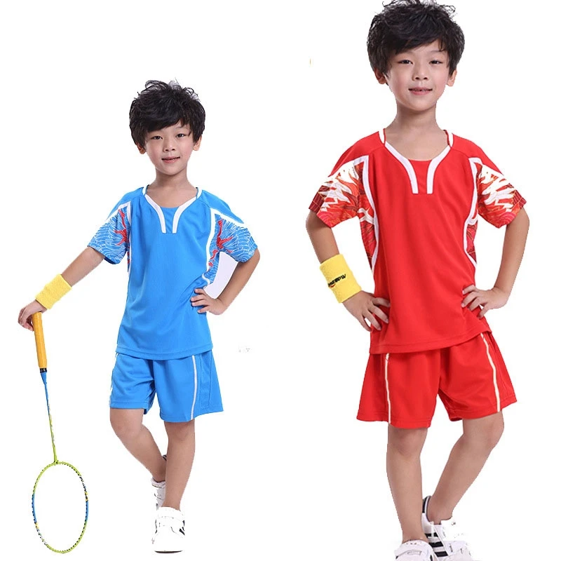 Детские Китайские комплекты для бадминтона с драконом комплект одежды мальчиков