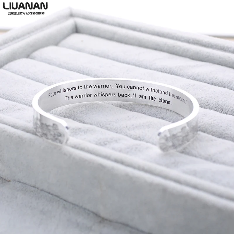 10 мм я шторм Выгравированная манжета браслет широкий Семейный Браслет для женщин