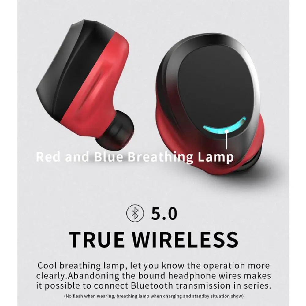 Rollme T08 TWS Wireless Earbuds Bluetooth 5.0 HiFi Tone Earphones Noise Cancelling Gaming Metal Headset IPX6 Waterproof | Электроника