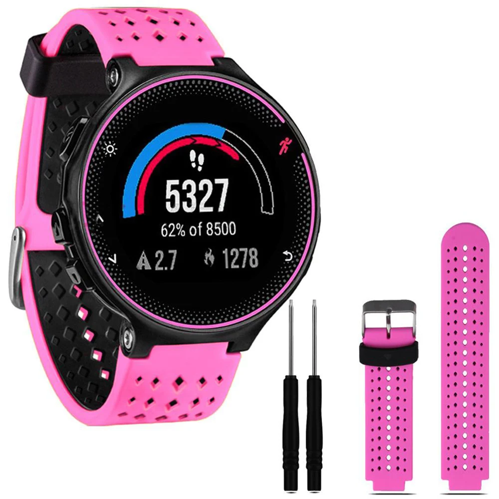 Мягкий силиконовый ремешок для часов Garmin Forerunner 220/230/235/620/735XT | Наручные часы