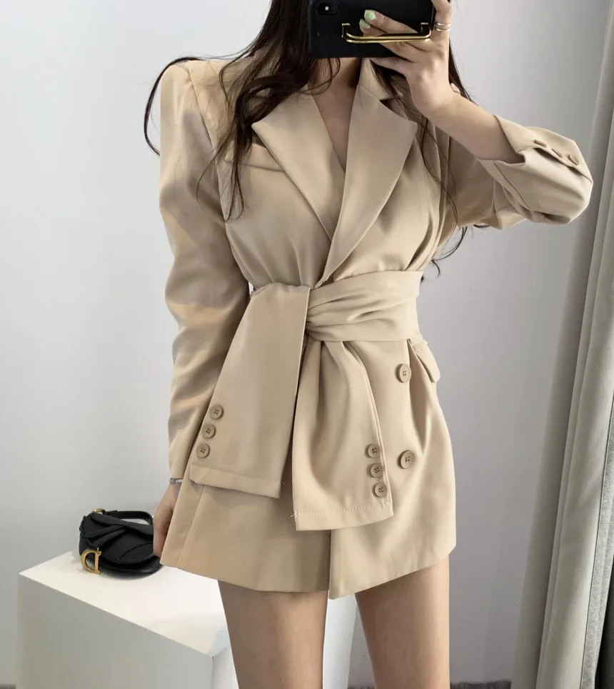 Женский s 2019 блейзер с длинным рукавом костюм v образным вырезом модная женская