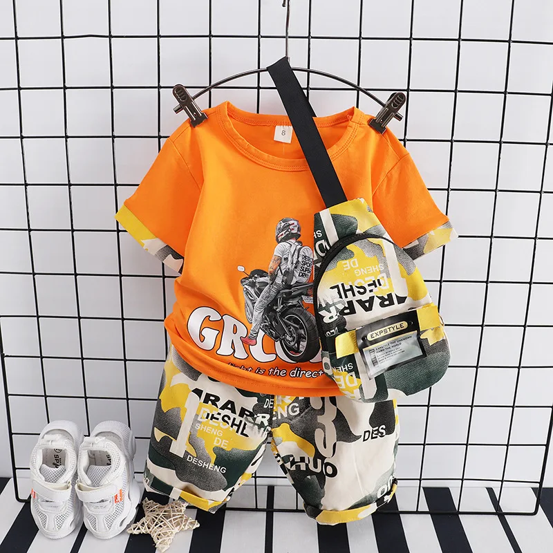 Детская Хлопковая футболка с героями мультфильмов 2 шт./компл. | одежда и обувь