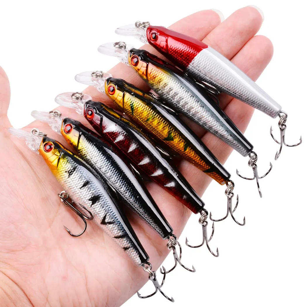 

1PCS Minnow Bait Fishing Lure 8cm 8g Floating Wobblers Topwater Lures isca artificial carp fishing crankbait pesca