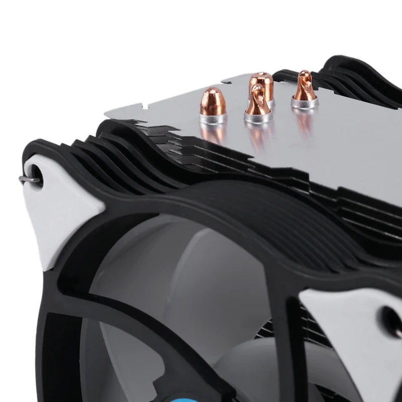 WISENOVO T400 CPU Cooler 4 Pin Copper Tube 12cm Silent Dual Fan Suitable for AMD/1150/1151/1155/1156/775/1366 | Компьютеры и офис