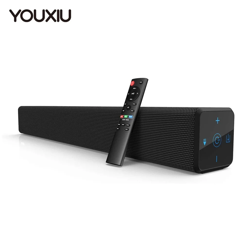 

YOUXIU 100W TV Sound Bars 2.0 Channel Home Theater Sound System Soundbar with Touch Screen Bluetooth Speakers Built-in Subwoofer