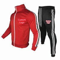 2021 autumn and winter new winter leisure custom logo suit striped sportswear sportswear sweatshirt pants jogging suit sports su