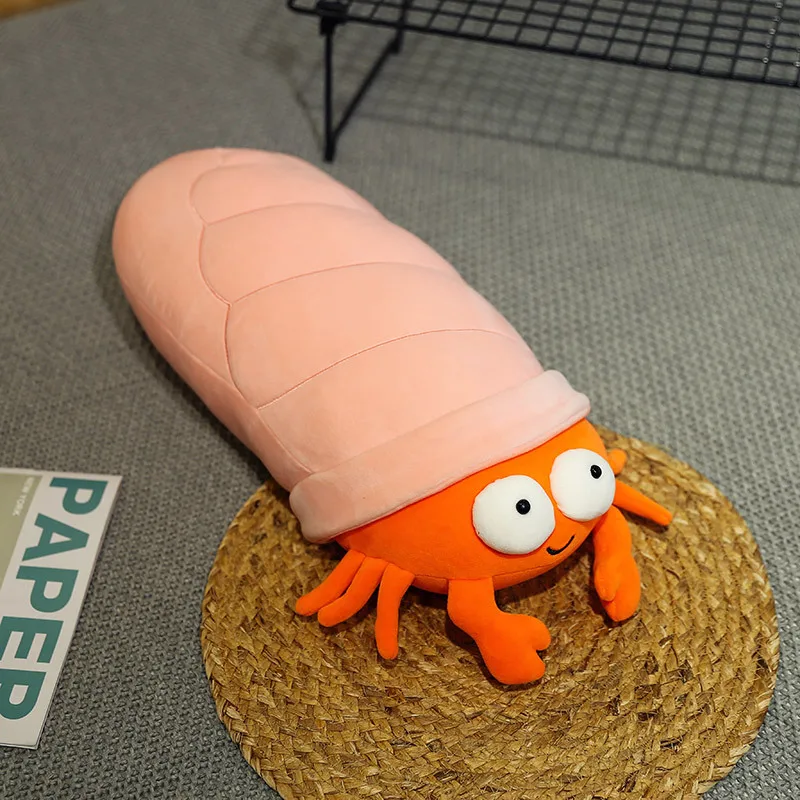 

Kawaii Hermit Crab Plush Doll Cartoon Marine Life Plush Doll Cute Animal Pillow Baby Comfort Toy Room Decor Doll Gift for Girls