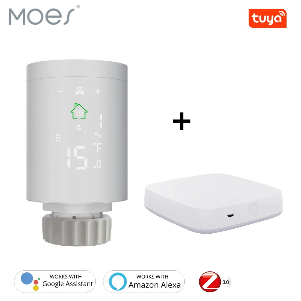 Умный привод радиатора TRV ZigBee3.0 программируемый термостатический клапан