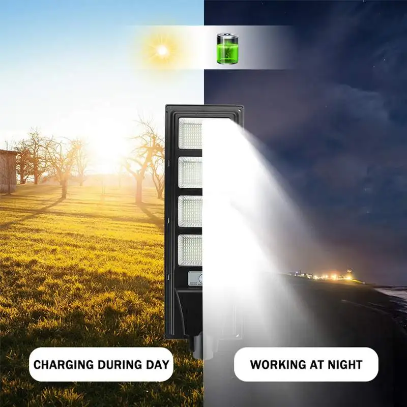 Уличная Светодиодная лампа на солнечной батарее 800 Вт 1000 1200 1500 уличная с