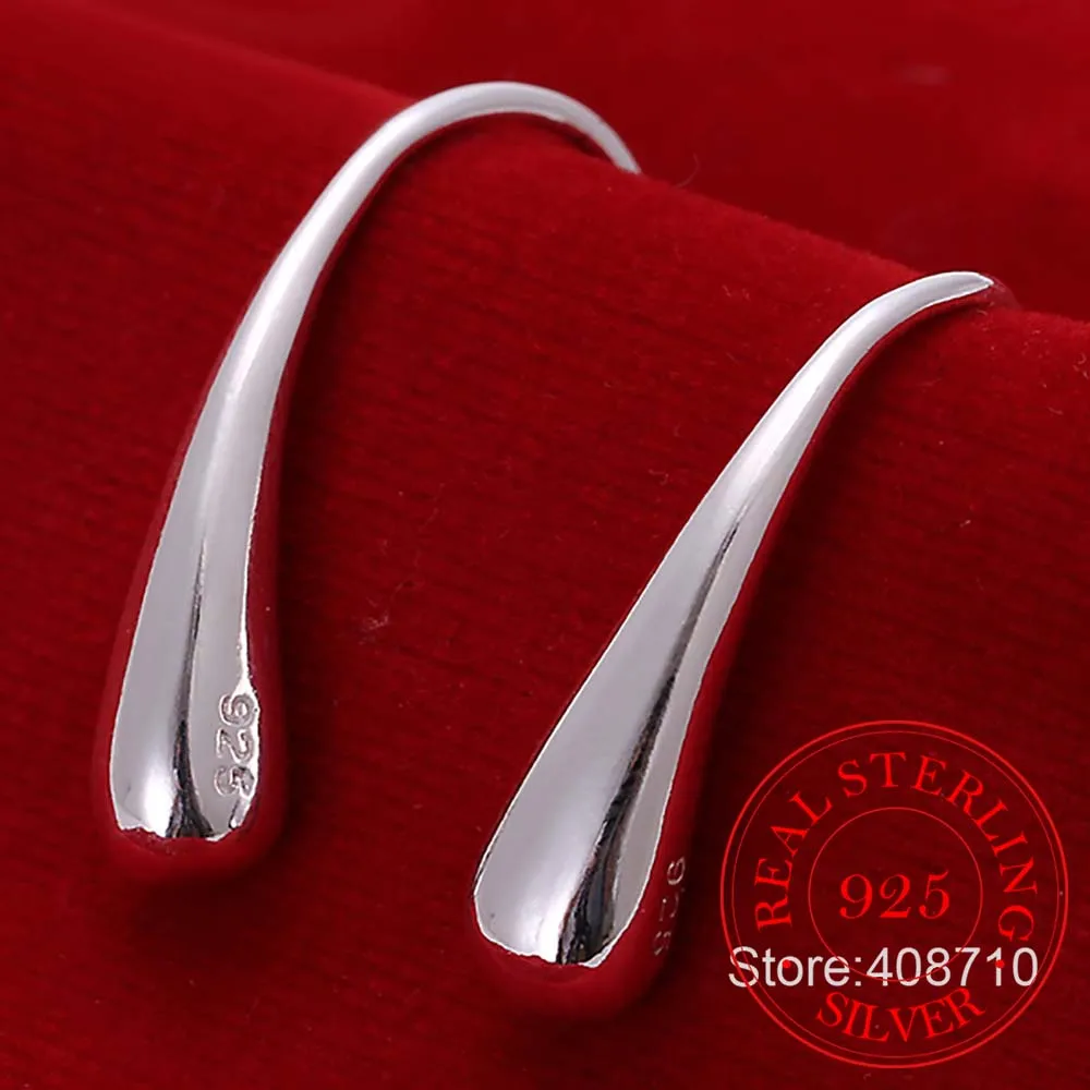 

Hot Sale 925 Sterling Silver Teardrop/Waterdrop/Raindrop Dangle Korean Earrings for Women 2020 Wedding Party Gift