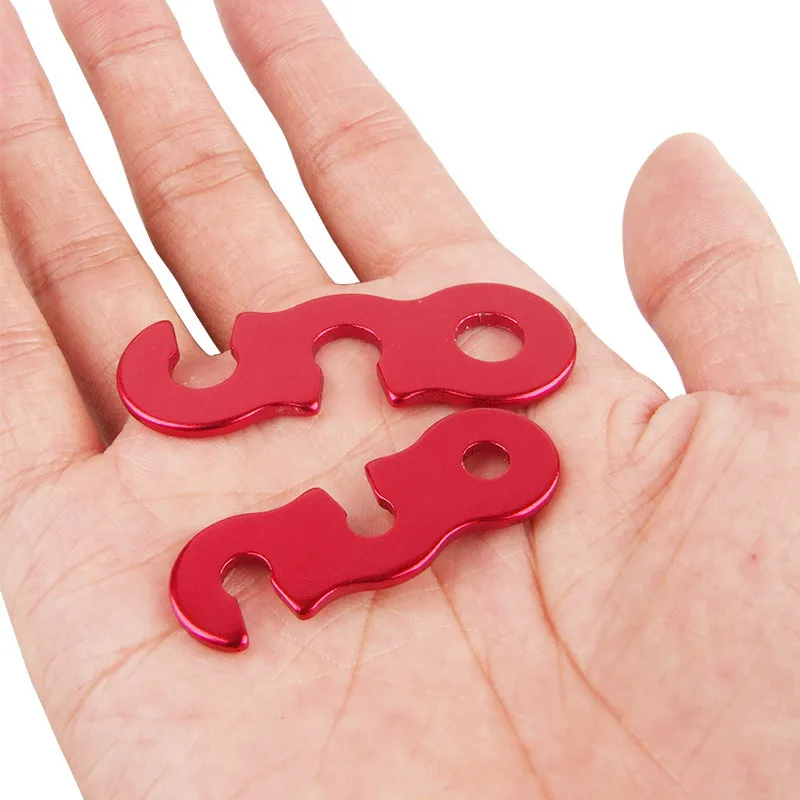 Ультралегкая алюминиевая пряжка для палатки крючок веревка отдыха на открытом