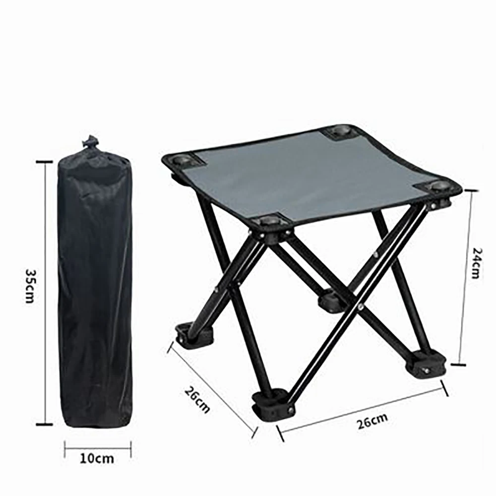 Outdoor Folding Lightweight Camping Fishing Chair BBQ Stool Portable Travel Train | Спорт и развлечения