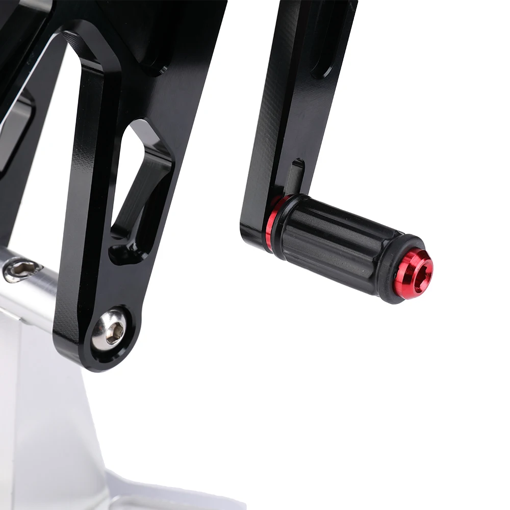 KEMiMOTO YZF R6 регулируемые Задние подножки для Yamaha YZF-R6 2003-2005, YZF R6S 2006-2009 мотоциклетные подножки cnc набор