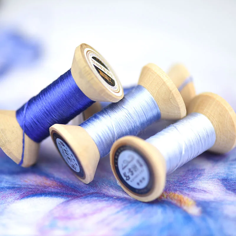 ultra marine embroidery thread/practical mini spool/suzhou thread /DIY common | Дом и сад