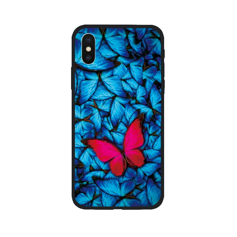 Чехол для телефона чехол iPhone 6 6s 7 8 Plus X XS 5 5S SE модные с цветочным рисунком мягкий из