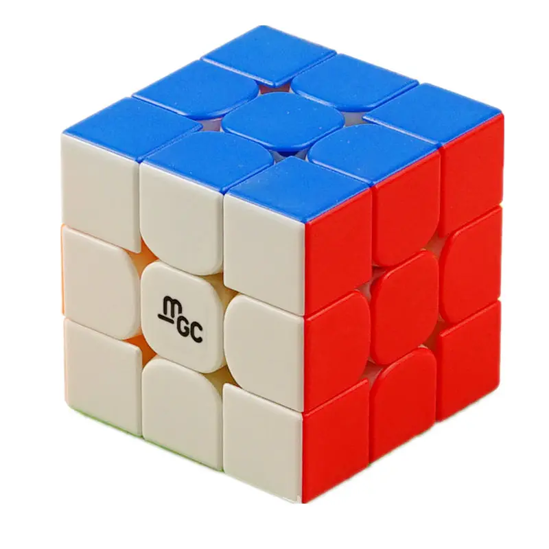 YJ MGC V2 M 3x3x3 Магнитный магический куб версия 2 Yongjun MGC V2 2*2 скоростной куб для тренировки мозга игрушки для детей - Цвет: Stickerless