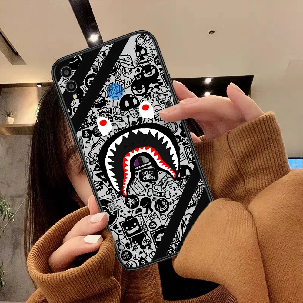 

Fashion Brand BAPES Phone Case For Huawei Honor 6A 7A 7C 8 8A 8X 9 9X 10 10i 20 Lite Pro Play black Hoesjes Trend Funda Tpu