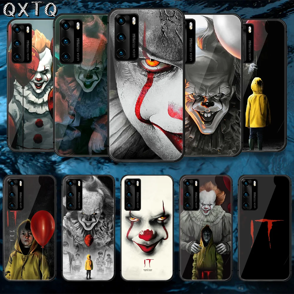 

QXTQ Movie Stephen King It Tempered Glass Phone Case Cover For Huawei Honor Mate P 8 9 10 20 30 40 A X I Pro Lite Smart 2021