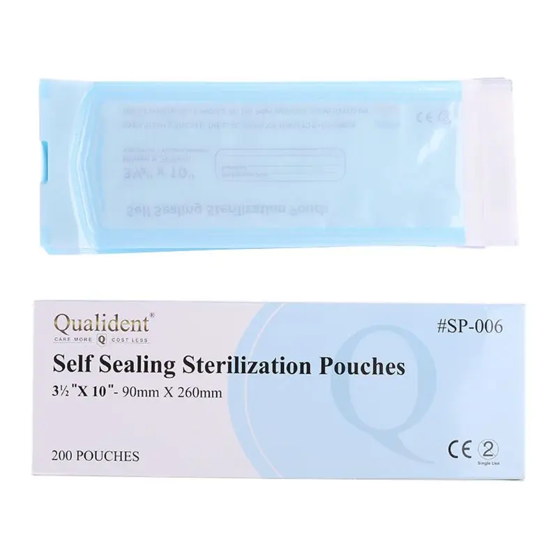200 шт./корт. Самозапечатывающиеся стерилизационные сумки для лаборатории 11