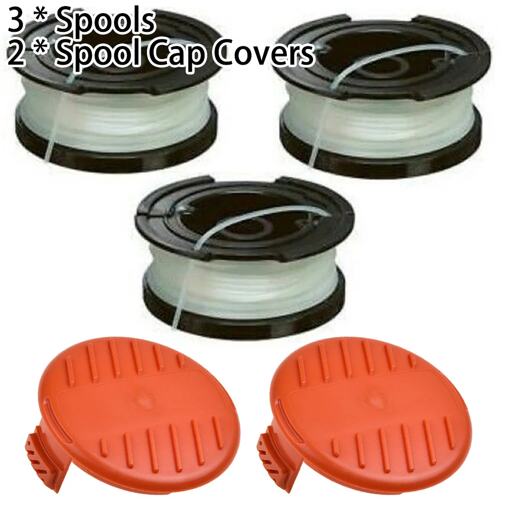 

GL570 Spool Covers 3PCS Line For Black and Decker A6481 Reflex Strimmer Trimmer