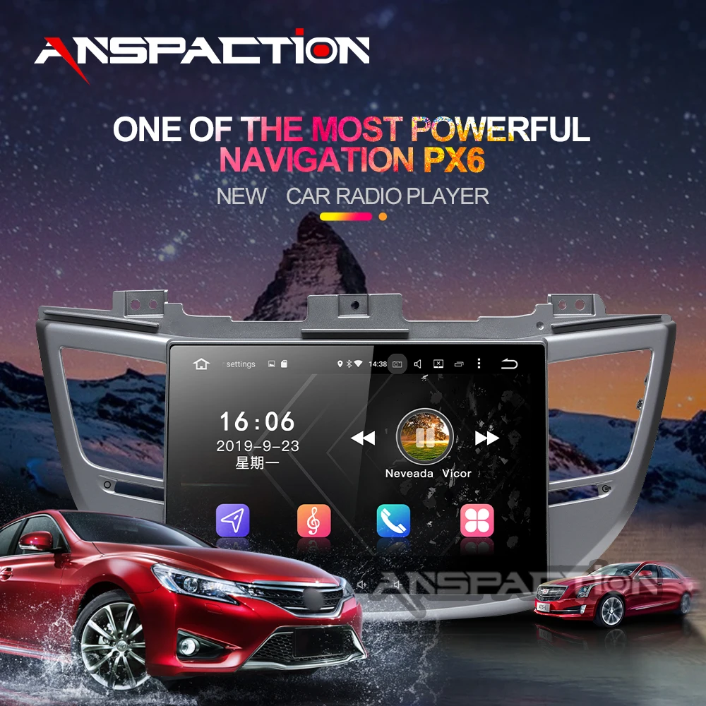 10 1 &quotips два Din Android 9 0 стерео для hyundai Tucson IX35 2015 2016 2017 радио FM gps Навигация резервная