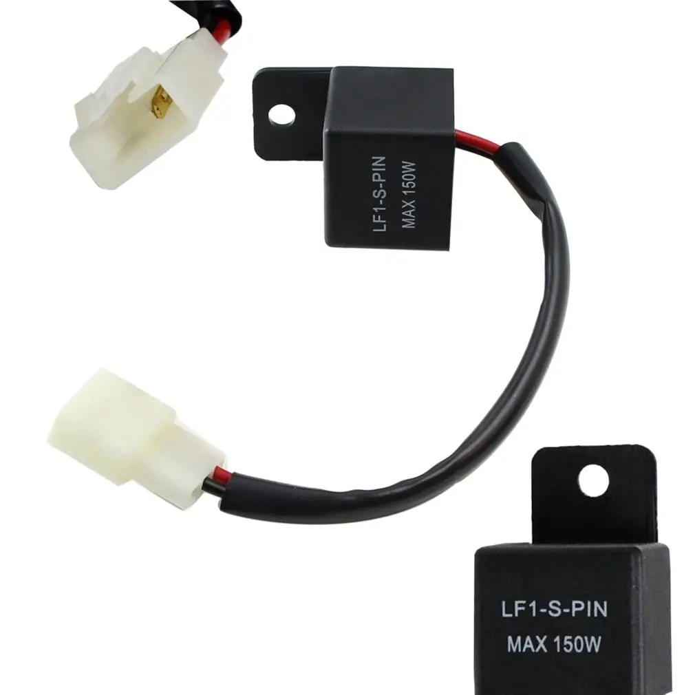 New 12V 2-Pin Motorcycle Electronic LED Flasher Relay 150W Turn Signal Bulbs Indicator Light Blinker | Украшения и аксессуары