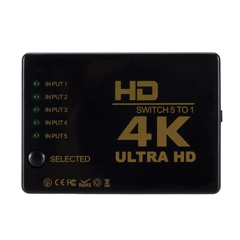 5 Порты и разъёмы совместимому с HDMI переключатель 3D 1080p 4k Селектор сплиттер 1