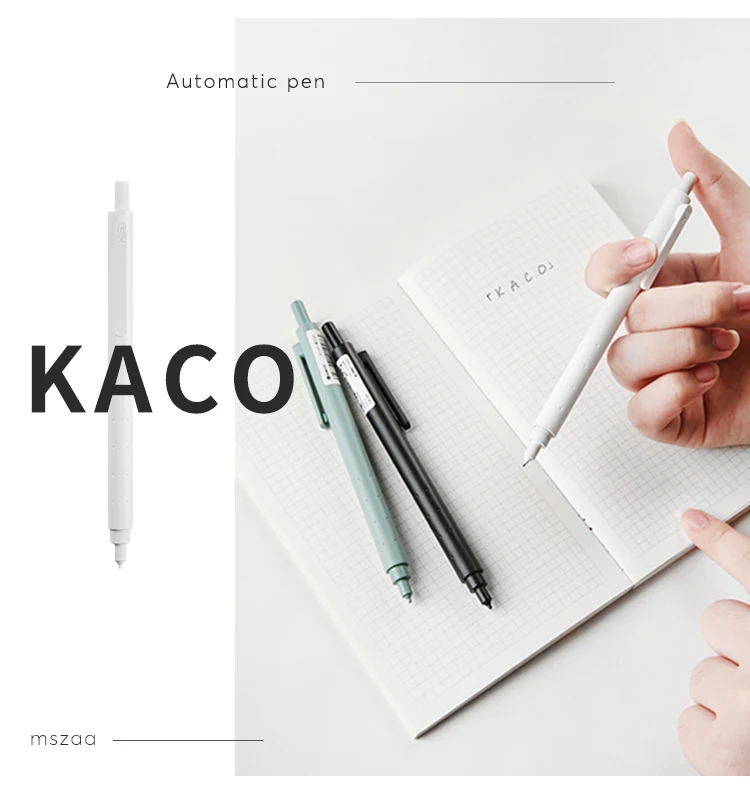 1 шт., механический карандаш KACO, не ломающийся, высококачественный, простой, стильный, подтягивающий карандаш, школьные, офисные принадлежности, канцелярские принадлежности