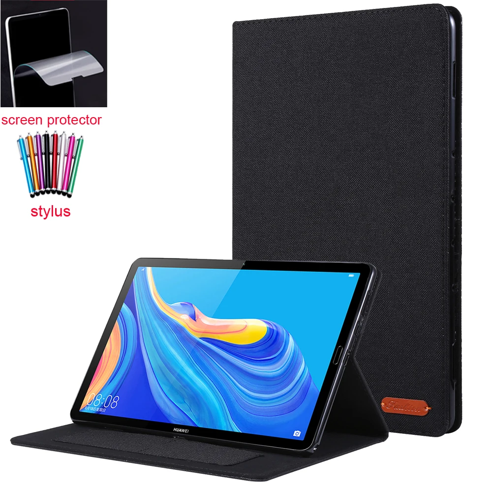 

Buwen tablet case for Huawei Mediapad M6 8.4 Shell TPU back cover folio stand case protective shell+screen protector+stylus