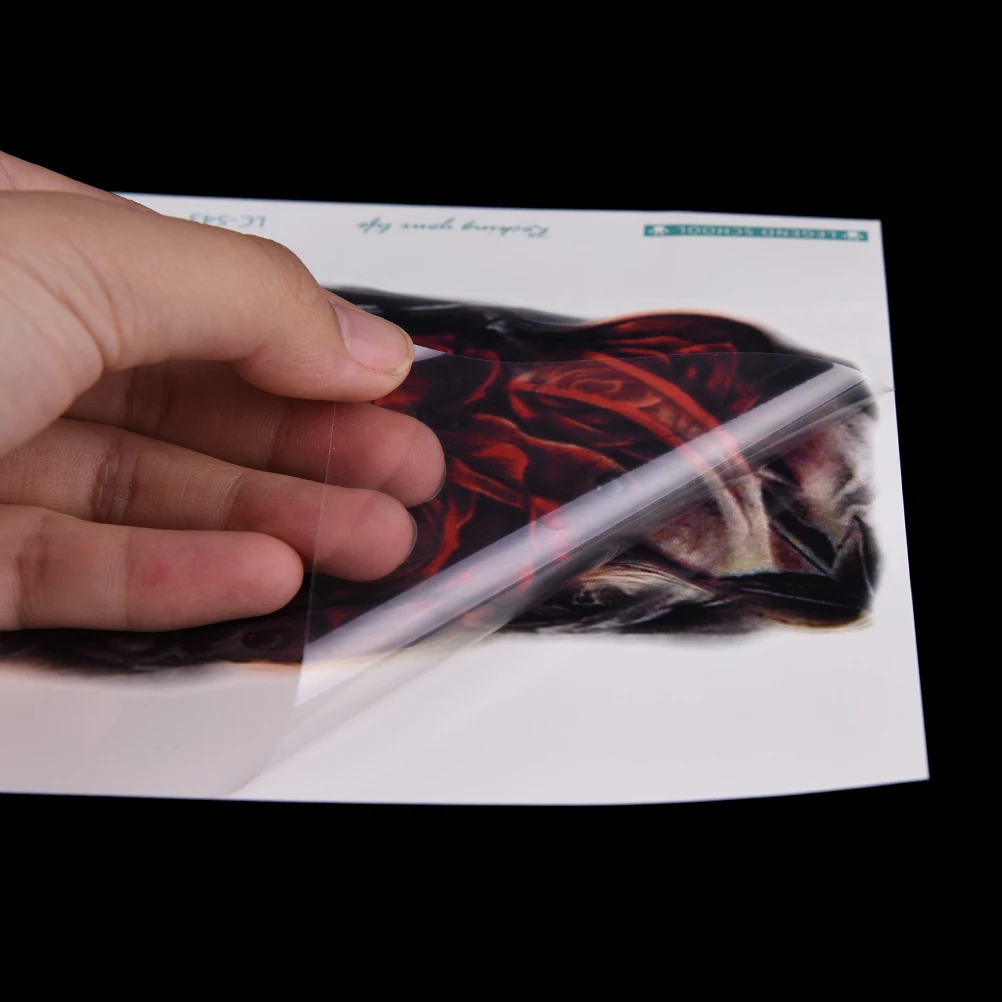 

Unique Women Girl The Crying Girl Fake Temporary Body Arm Art Tattoo Sticker Body Art Decals NICE