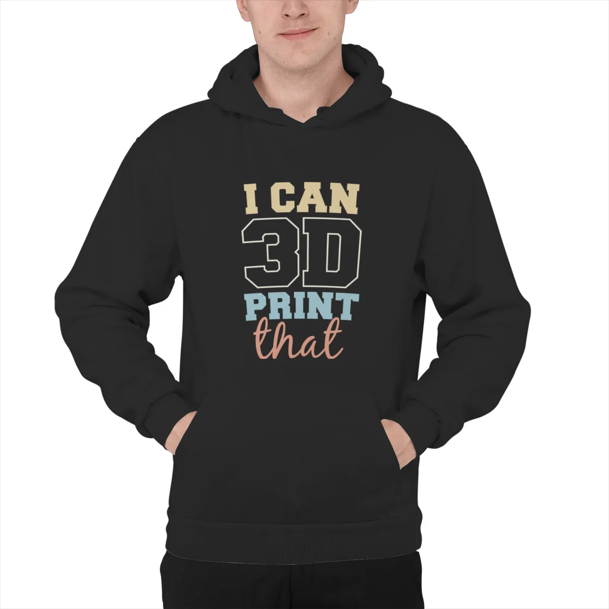

Men's Hoodie Funny 3D Printing I Can Print ThatEssentials Funny Groot Pullover Hood Mens Clothes 39398