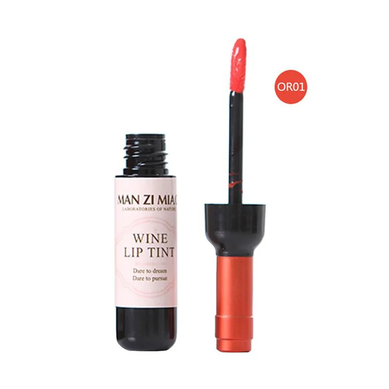 

Makeup Lipstick Red Wine Bottle Lip Gloss Long Lasting Matte Moisturizer Lipgloss Lip Non-stick Tint Liquid Cosmetic Tool TLSM2