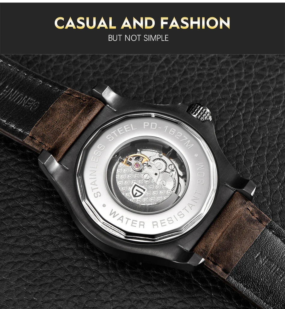 PAGANI дизайнерские Брендовые повседневные модные роскошные часы Reloj Hombre водонепроницаемые противоударные автоматические механические часы Relogio Masculino