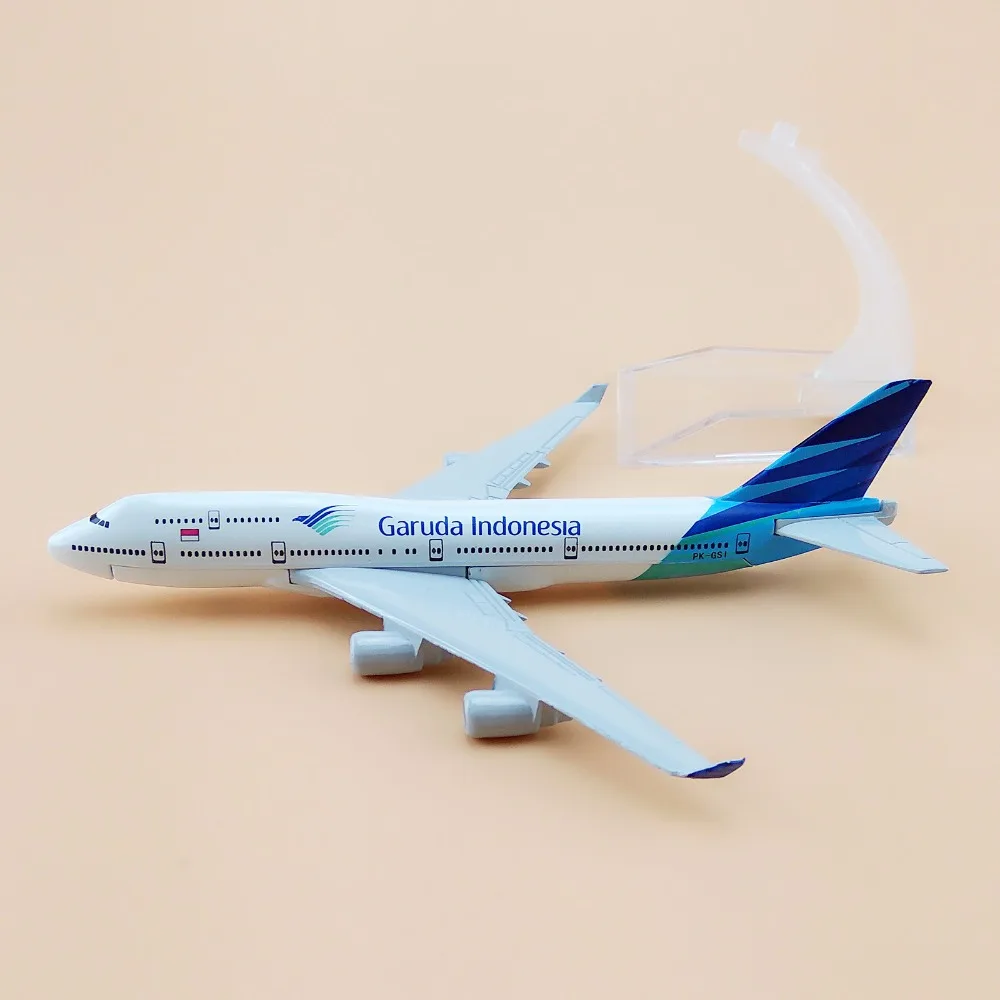 16 см Air Garuda Indonesia B747 Boeing 747 Airways Airlines металлический сплав модель самолета литой под