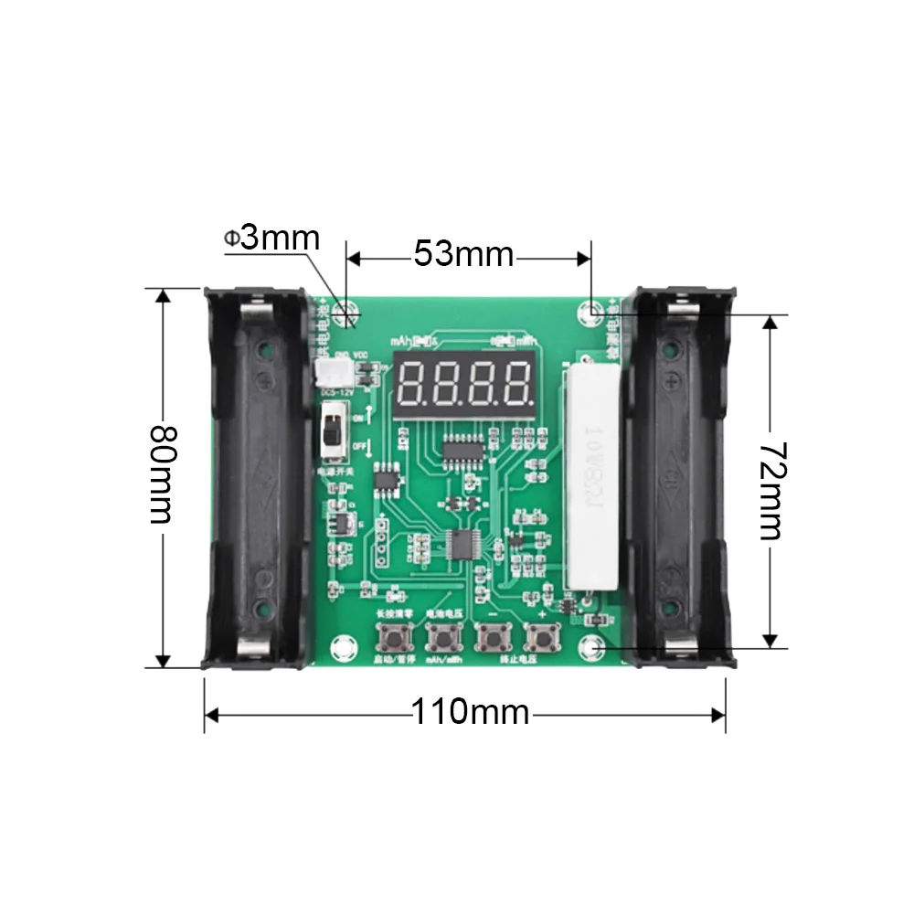 Battery Capacity Tester MAh MWh for 18650 Lithium Digital Measurement Detector Module | Инструменты