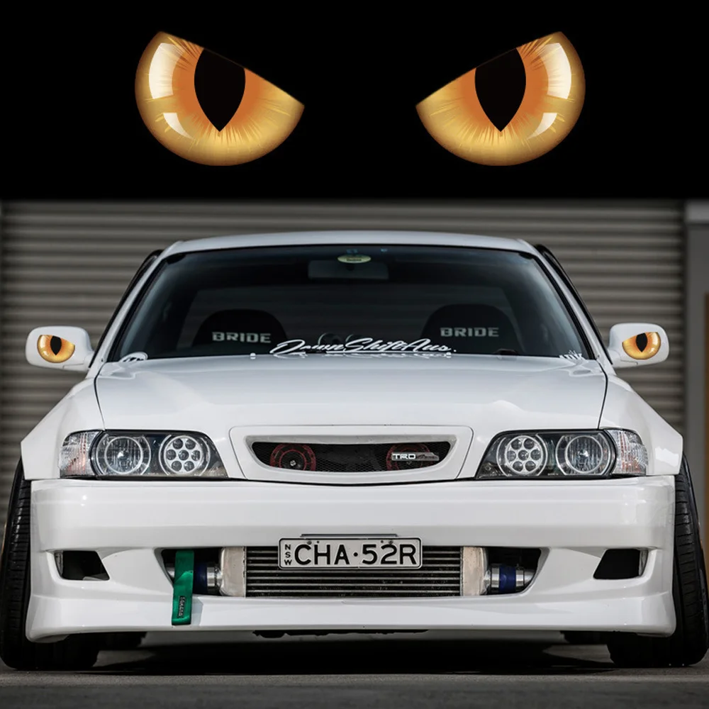 1 шт. креативная наклейка кошачий глаз самоклеящаяся для декора автомобиля