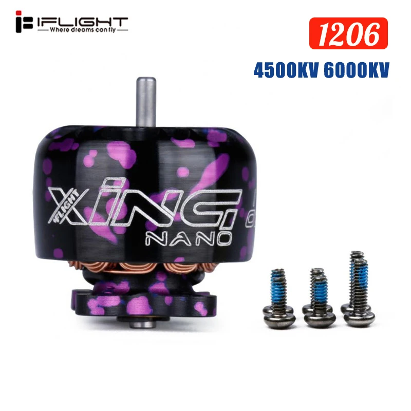 Новейший 1/2/4 шт iFlight XING 1206/1105 4500KV 6000KV 2-4S CW резьба бесщеточный двигатель для iH2 iH3 120RS