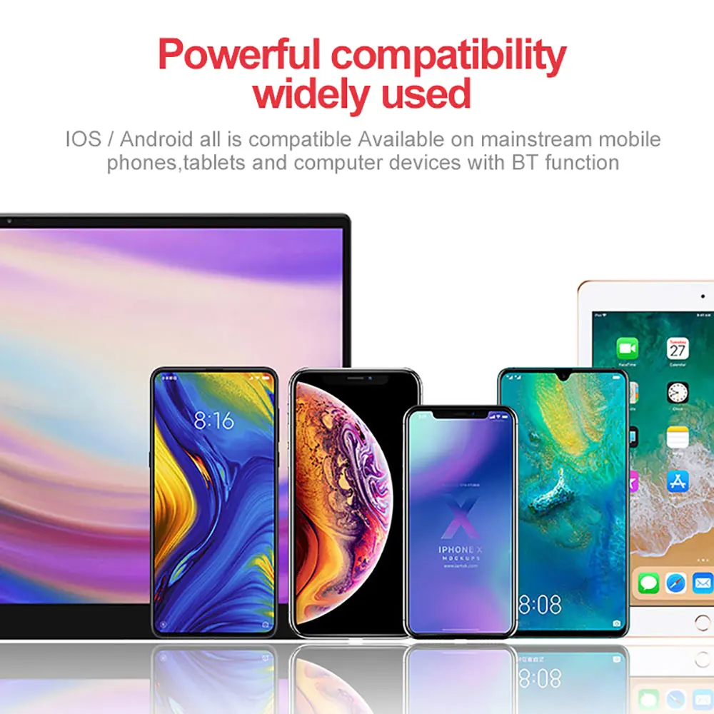 Цифровой Дисплей Беспроводной Bluetooth наушники 5 0 бинауральные вызова сенсорный