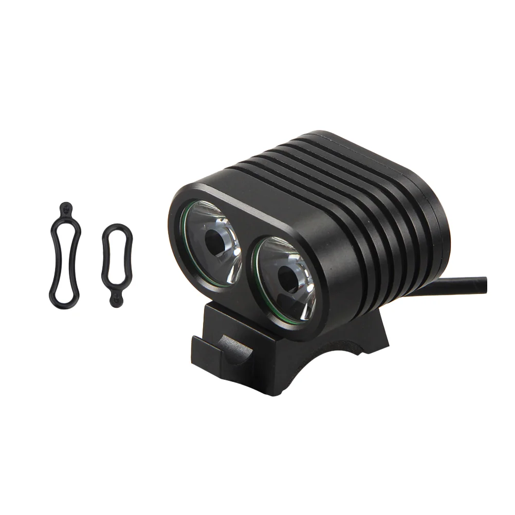 

L2 2 LEDs Waterproof Headlight Riding Front Light for Night Riding Safety Riding Use without Battery